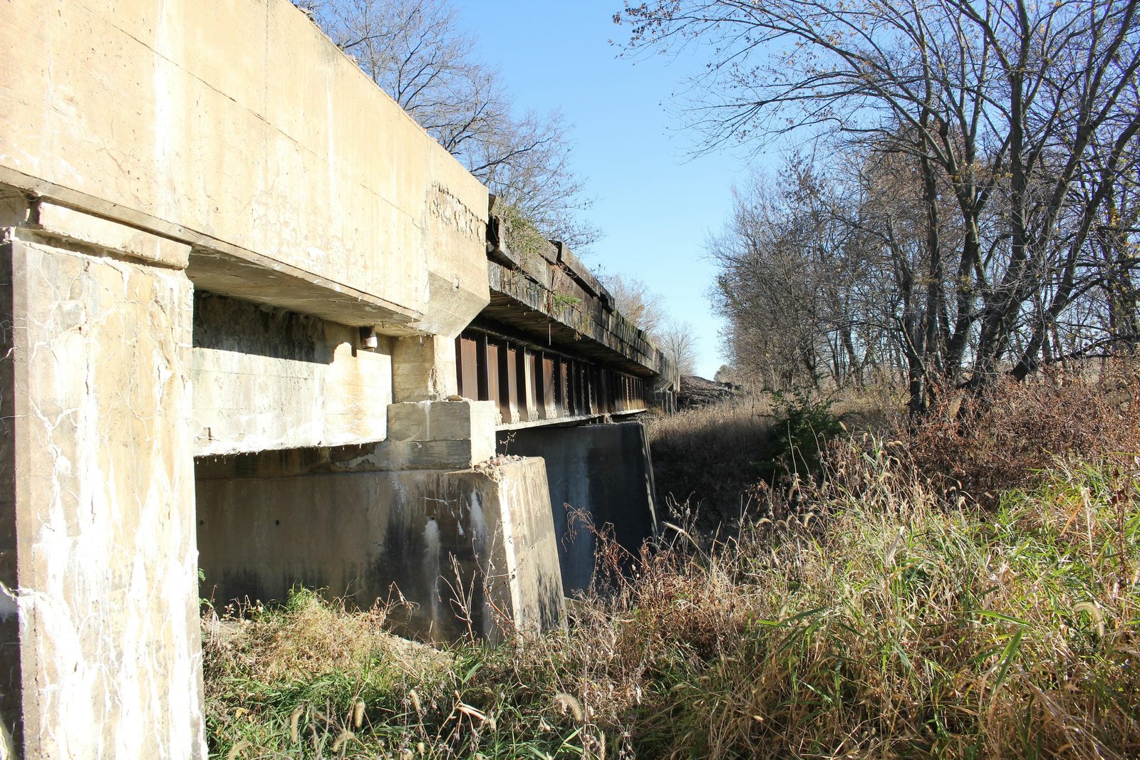 Looking east